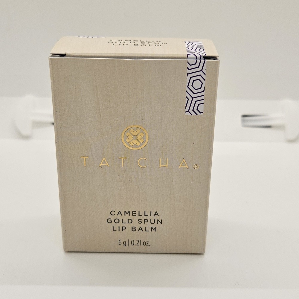 Tatcha Camellia Gold Spun Lip Balm 6g 0.21oz NIB Luxury Hydrating Balm